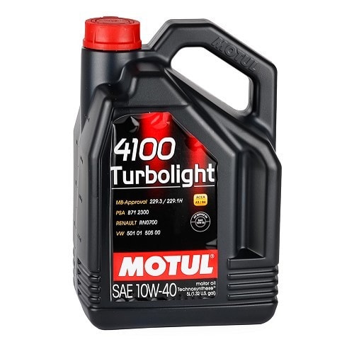  Motoröl MOTUL 4100 Turbolight 10W40 - Technosynthese - 5 Liter - UD30400 