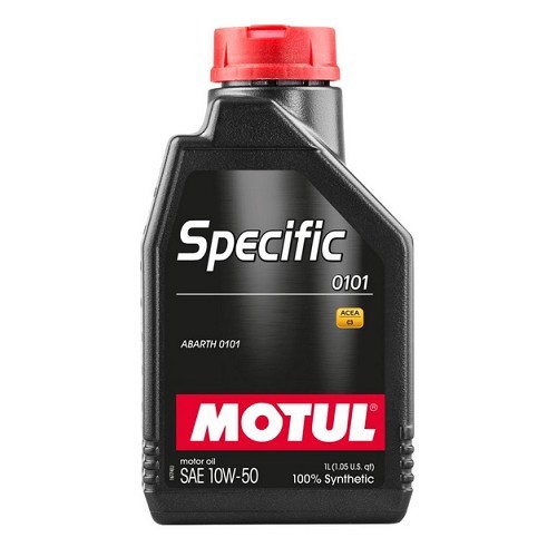     
                
                
    MOTUL oil for Fiat ABARTH 0101 10W-50 - 1 Litre - UD30401
