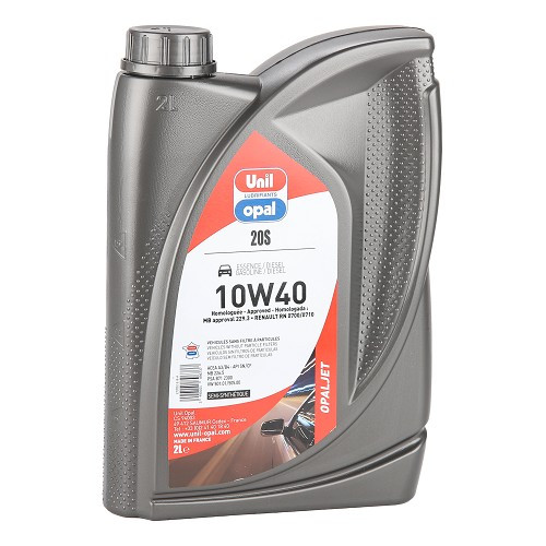     
                
                
    Engine Oil UNIL OPAL OPALJET 20S 10W40 - semi-synthetic - 2 Liters - UD30402
