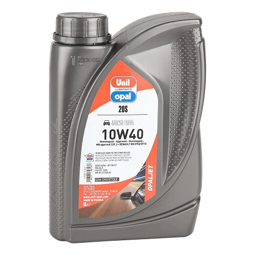     
                
                
    Engine oil UNIL OPAL OPALJET 20S 10W40 - semi-synthetic - 1 Litre - UD30403
