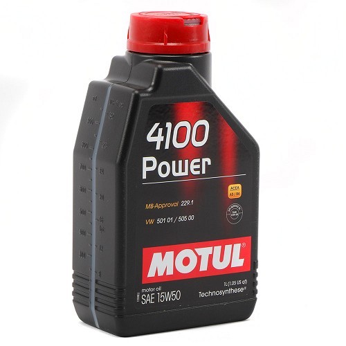  Óleo de motor MOTUL 4100 Power 15W50 - Tecnossíntese - 1 Litro - UD30409-1 