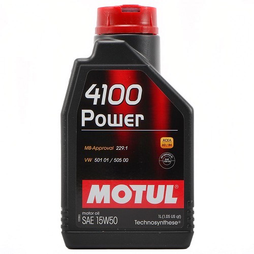  MOTUL 4100 Power 15W50 Aceite de motor - Technosynthesis - 1 Litro - UD30409 