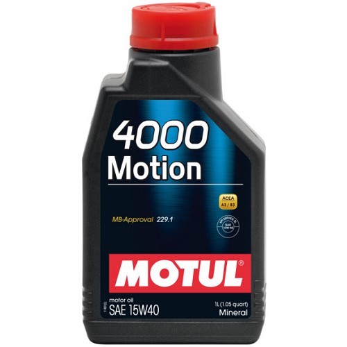  Óleo de motor MOTUL 4000 Motion 15W40 - mineral - 1 litro - UD30429 