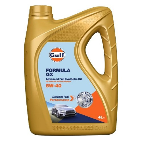  Huile moteur GULF Formula GX 5W40 - 100% synthèse - 4 Litres - UD30453 