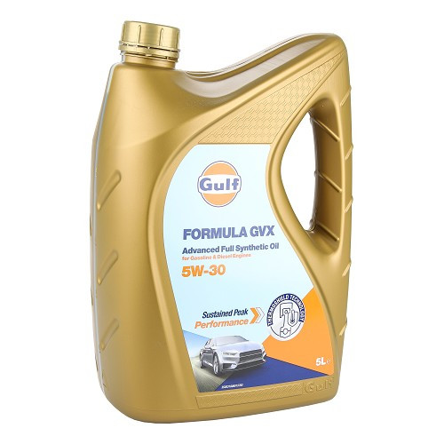     
                
                
    GULF Formula GVX 5W30 PORSCHE C30 Engine Oil - 100% synthetic - 5 Liters - UD30464
