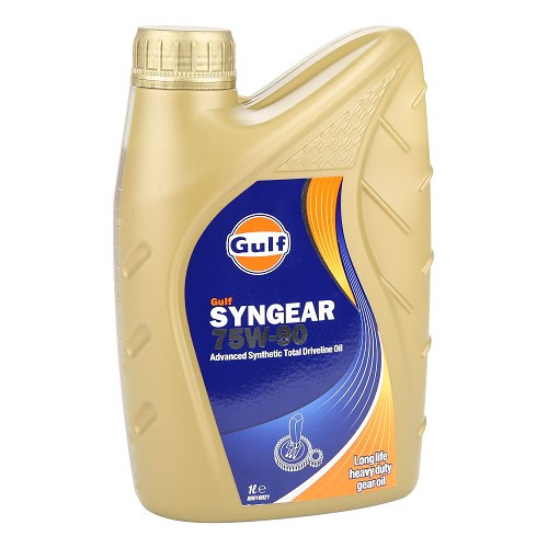     
                
                
    Manual gearbox and axle oil GULF SYNGEAR 75W90 API GL-5 - 100% synthetic - 1 Litre - UD30478
