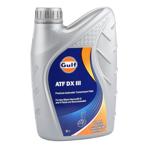     
                
                
    GULF ATF DX IIIH automatic gearbox oil - 100% synthetic - 1 Litre - UD30481
