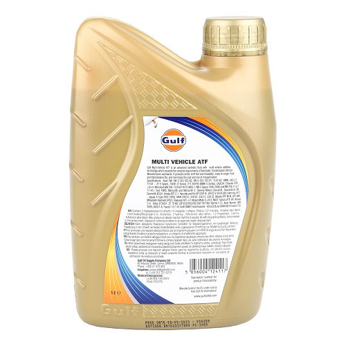 GULF MULTI ATF olio per cambio automatico e servosterzo - 100% sintetico - 1 litro - UD30483