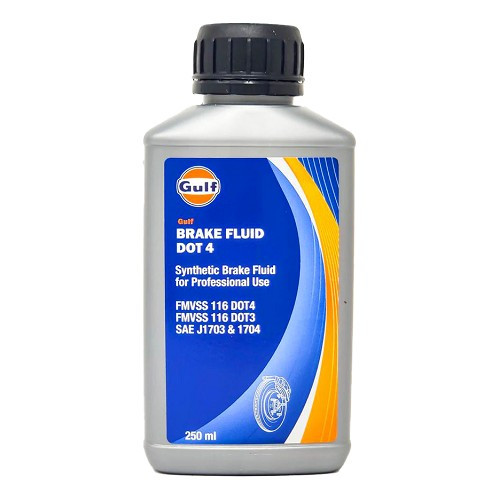    
                
                
    GULF DOT 4 synthetic brake and clutch fluid - can - 250ml - UD30486

