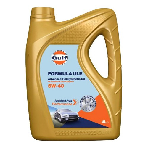    
                
                
    Engine Oil GULF Formula ULE 5W40 - 100% synthetic - 4 Liters - UD30490
