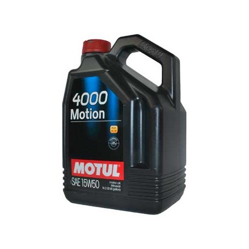 MOTUL 4000 Bewegingsolie - 15W50 - 5 liter - UD30520-1 