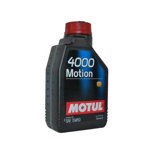  Huile moteur MOTUL 4000 Motion 15W50 - minérale - 1 Litre - UD30525-1 