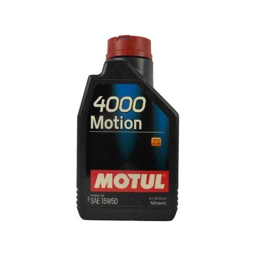  Huile moteur MOTUL 4000 Motion 15W50 - minérale - 1 Litre - UD30525 