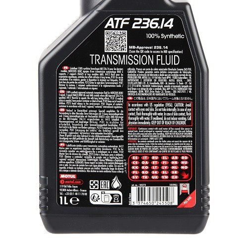  Automatische versnellingsbakolie MOTUL ATF 236.14 - synthetisch - 1 liter - UD30550-1 