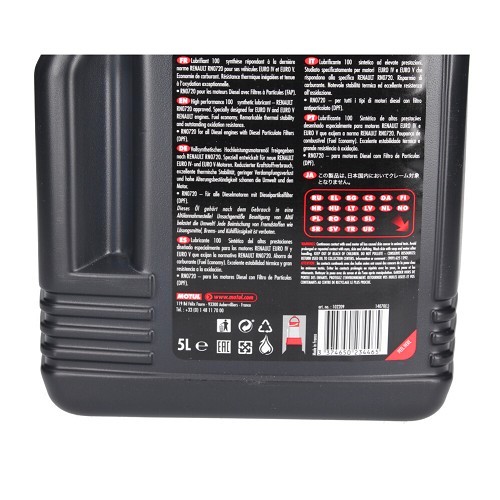  MOTUL Specific 0720 motor oil 5W30 - synthetic - 5 liters - UD30705-1 