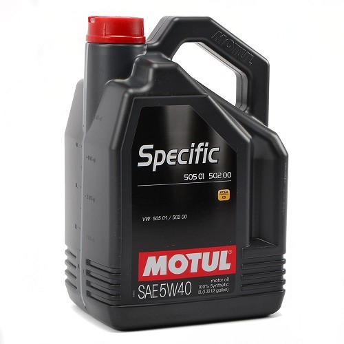  Huile moteur MOTUL Specific 505 01 502 00 5W40 - 100% synthèse - 5 Litres - UD30709-1 