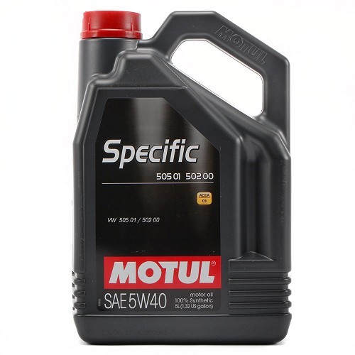  Huile moteur MOTUL Specific 505 01 502 00 5W40 - 100% synthèse - 5 Litres - UD30709 