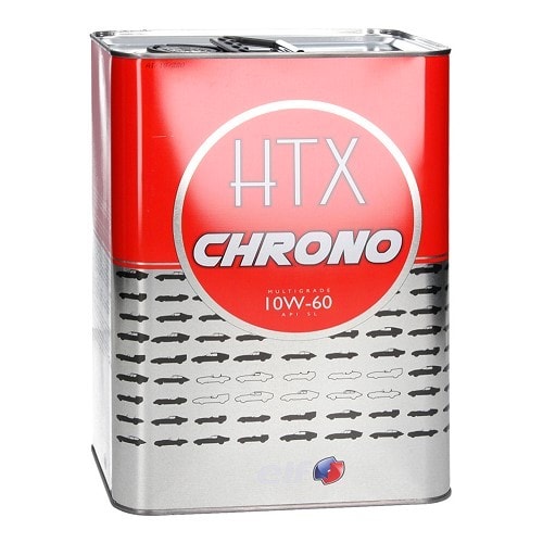Huile moteur ELF Classic Cars HTX Chrono 10W60 - 100% synthèse - 5 Litres  ELF209717 - UD30801 