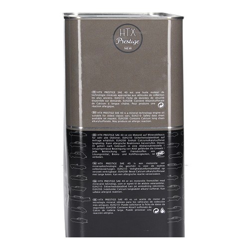 Engine Oil ELF Classic Cars HTX Prestige SAE 40 - mineral - 5 Liters - UD30804