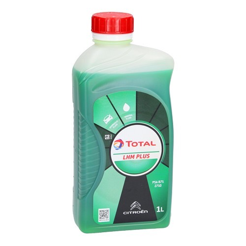 TotalEnergies LHM PLUS mineral liquid for Citroën hydraulic power plant - fluorescent green - 1 Litre - UD30813 