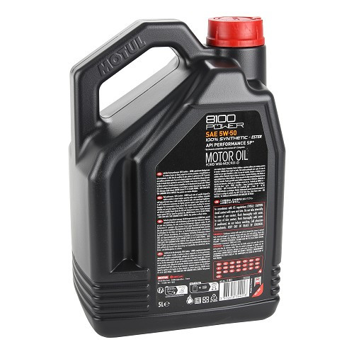 Sportmotoröl MOTUL 8100 POWER 5W50 - 100% Synthese - 5 Liter - UD31007