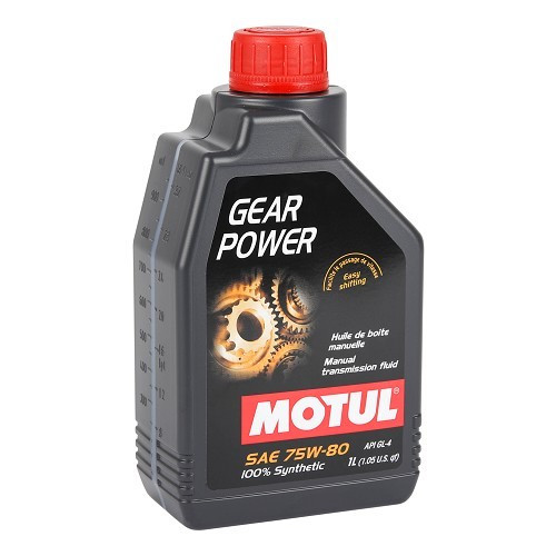  Manual gearbox oil MOTUL GEAR POWER 75W80 - synthetic - 1 Litre - UD31008 
