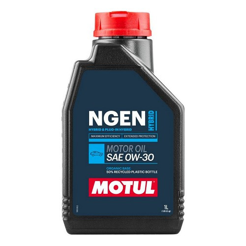     
                
                
    Motor oil MOTUL NGEN HYBRID 0W30 - synthetic - 1 Litre - UD31016
