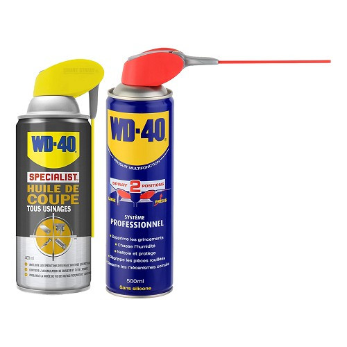     
                
                
    Kit pratique WD-40 Multifonction + WD-40 SPECIALIST huile de coupe - UD60005
