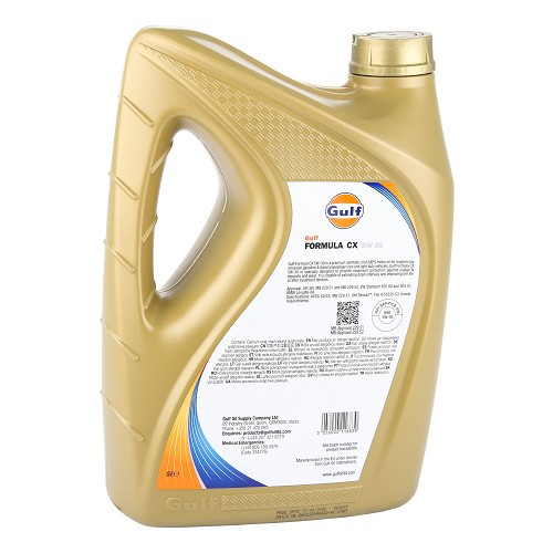 Engine Oil GULF Formula CX 5W30 BMW LL 04 - 100% synthetic -5 Liters - UD60014