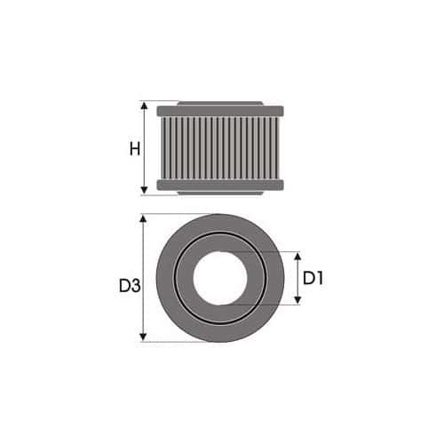  Green air filter for ALFA 1750 - UE00001 