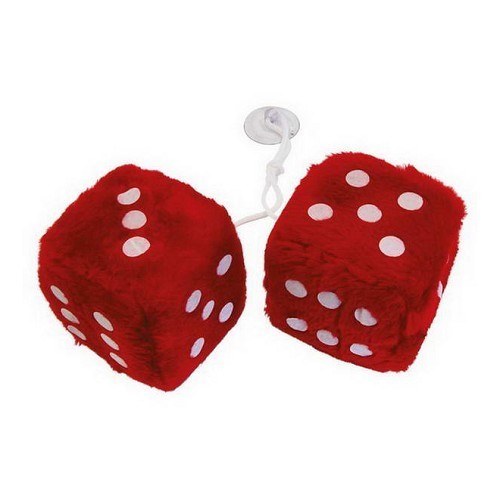  Red fuzzy dice - UF00784 