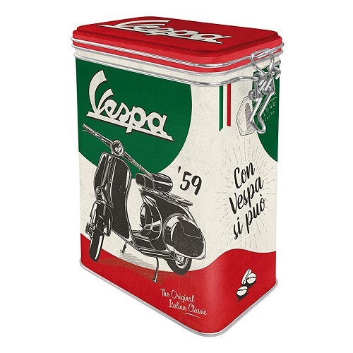  VESPA ORIGINAL ITALIAN CLASSIC decorative metal box - 7.5 x 11 x 17.5 cm - UF01301 