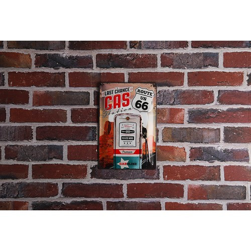 Decorative metallic Route 66 plaque - 20 x 30cm - UF01320