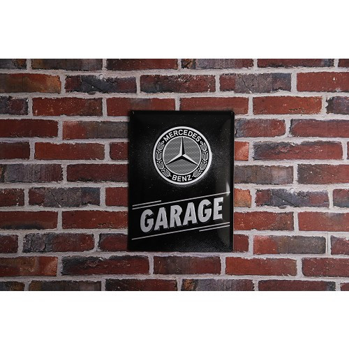 Plaque décorative métallique MERCEDES BENZ GARAGE - 30 x 40 cm - UF01336
