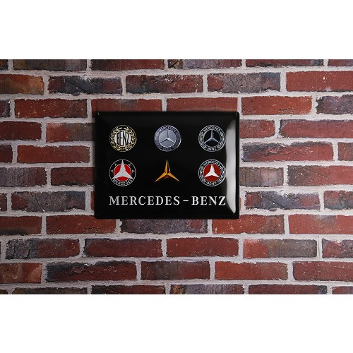 MERCEDES BENZ decorative metallic plaque - 30 x 40 cm - UF01337