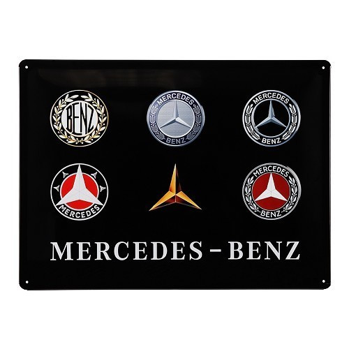  Metalen naambord MERCEDES BENZ - 30 x 40 cm - UF01337 