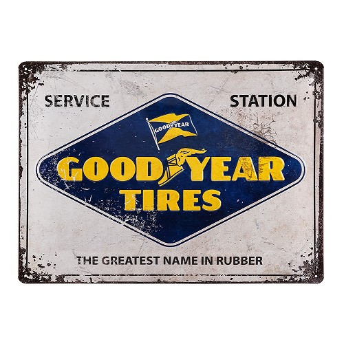     
                
                
    GOOD YEAR TIRES decorative metallic plaque - 30 x 40 cm - UF01355
