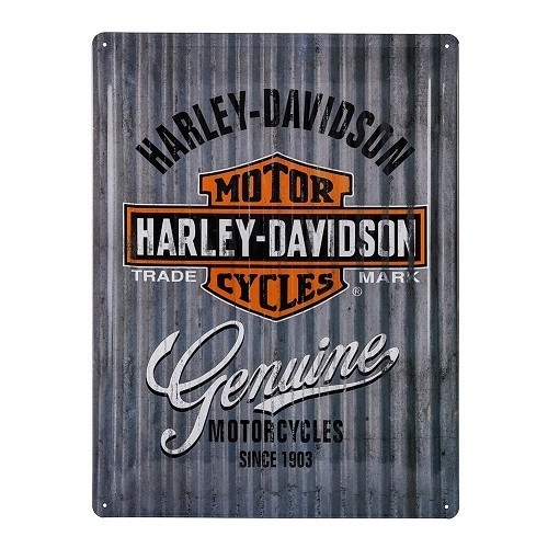     
                
                
    Plaque décorative métallique HARLEY DAVIDSON GENUINE - 30 x 40 cm - UF01369
