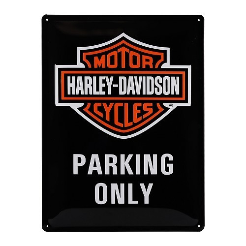     
                
                
    Plaque décorative métallique HARLEY DAVIDSON PARKING ONLY - 30 x 40 cm - UF01373
