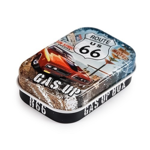     
                
                
    Mini boite pastilles menthe ROUTE 66 GAS UP - UF01383
