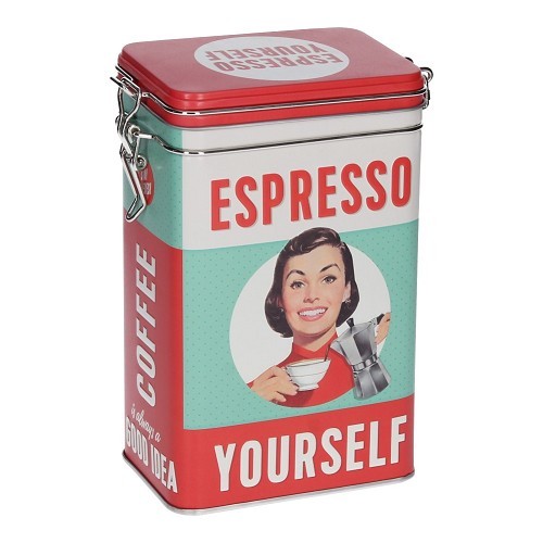     
                
                
    COFFEE- 7.5 x 11 x 17.5 cm decorative metal box with clasp - UF01394
