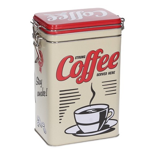  COFFEE- 7.5 x 11 x 17.5 cm decorative metal box with clasp - UF01396 