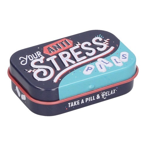  Mini boite pastilles menthe ANTI STRESS - UF01404 