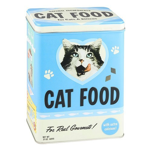  Caixa decorativa metálica CAT FOOD - UF01409 