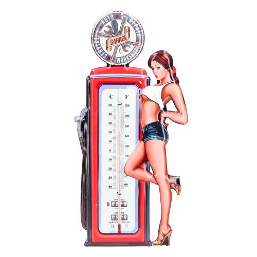  Thermomètre Pinup garage - UF01414 