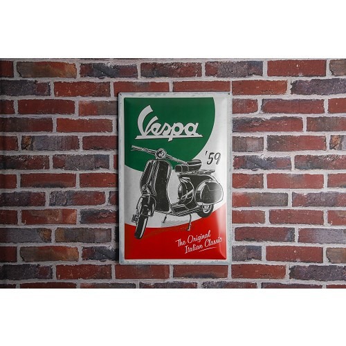 Targa decorativa in metallo VESPA - 40 x 60 cm - UF01429