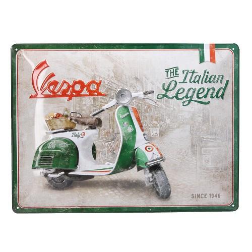     
                
                
    Plaque décorative métallique VESPA - 30 x 40 cm - UF01435

