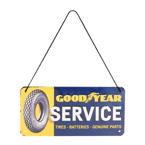     
                
                
    GOOD YEAR decorative metal plate with cord - 10 x 20 cm - UF01444
