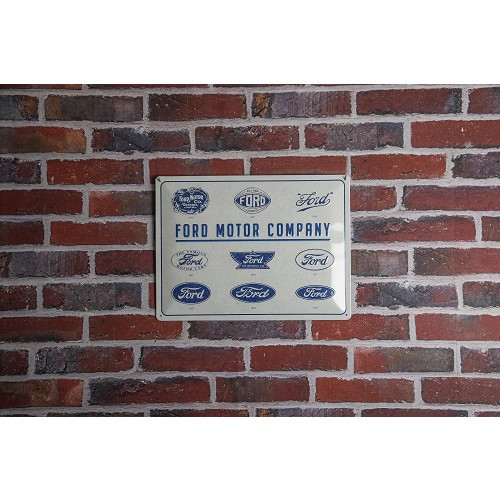 Plaque décorative métallique FORD MOTOR COMPANY - 30 x 40 cm - UF01453