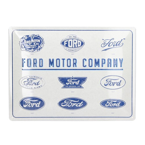     
                
                
    Plaque décorative métallique FORD MOTOR COMPANY - 30 x 40 cm - UF01453
